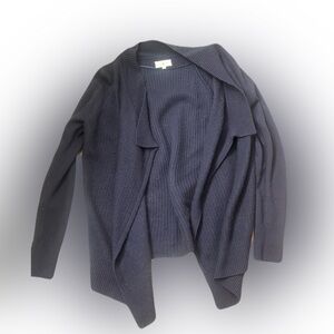 Lou & Grey Wool Navy Cardigan Small